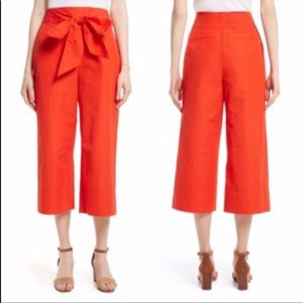 Kate Spade Red Wide-Leg Pants - Picture 8 of 15